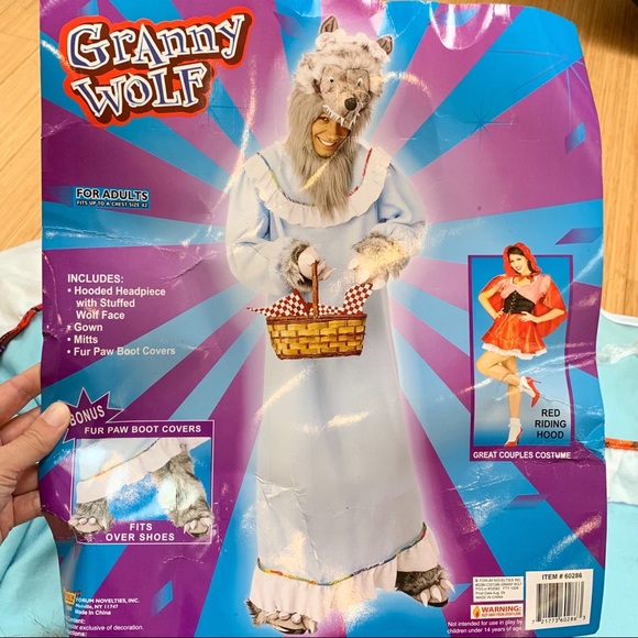 Other - Mens Granny Wolf Halloween costume, fits M/L/XL.